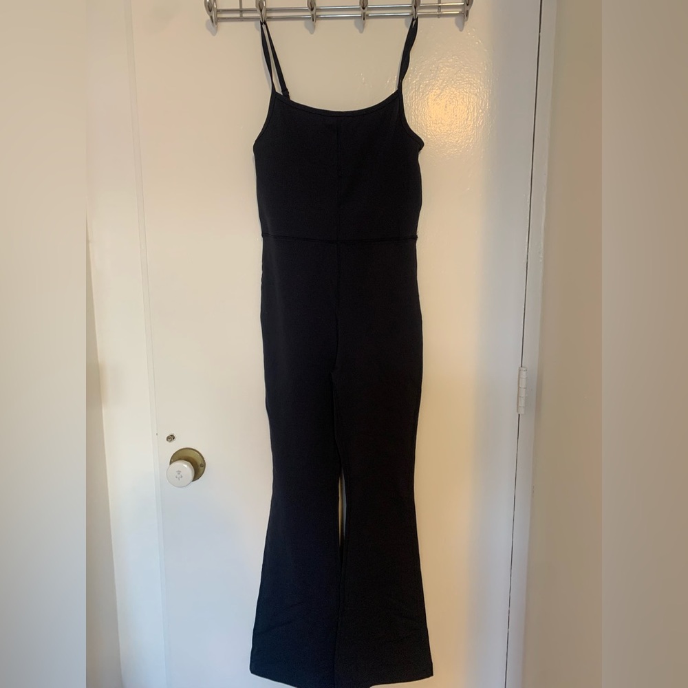 Navy Blue Spaghetti-Strap Jumpsuit